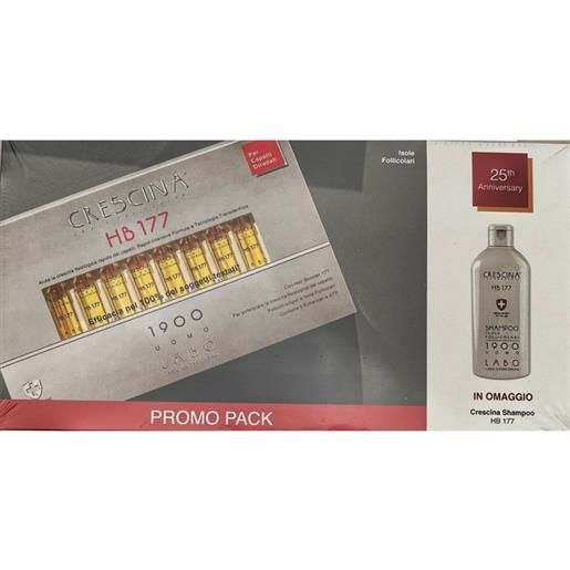 LABO INTERNATIONAL Srl crescina cofanetto isole follicolari hb 177 1900 uomo 20 fiale + shampoo omaggio 200 ml