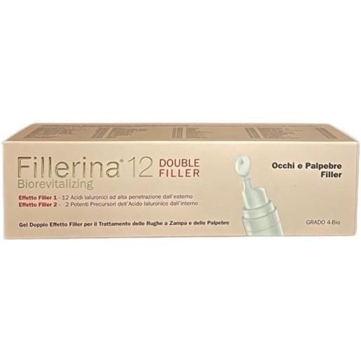 LABO INTERNATIONAL Srl fillerina 12 double filler occhi e palpebre gel biorevitalizing grado 4-bio dispenser eye massage tip