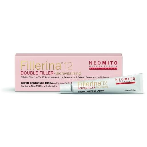 LABO INTERNATIONAL Srl fillerina 12 double filler neo mito biorevitalizing lip contour cream grado 5 bio 15 ml