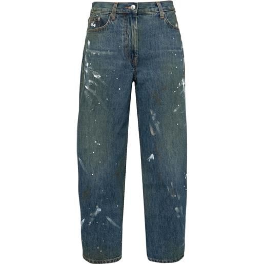 Helmut Lang jeans a gamba ampia - blu