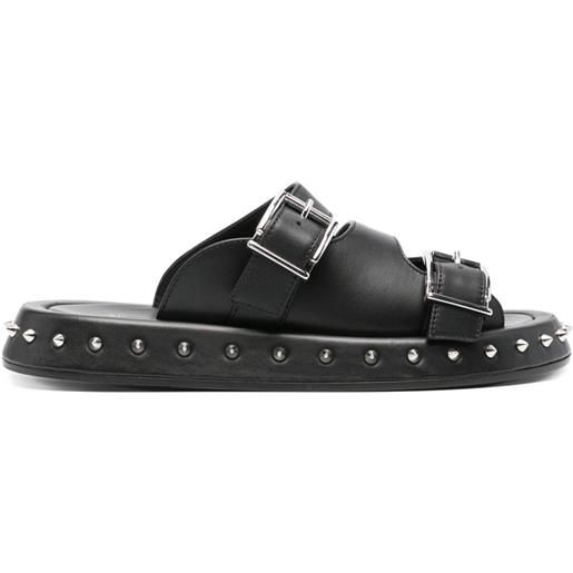 Alexander McQueen sandali con fibbia - nero