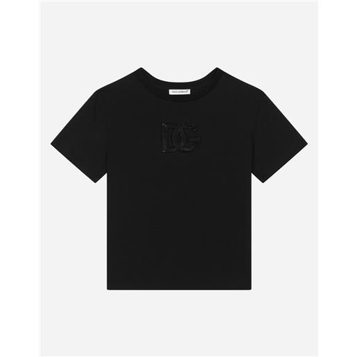 Dolce & Gabbana t-shirt in jersey con logo dg