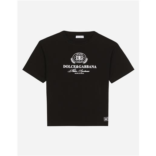 Dolce & Gabbana t-shirt in jersey con logo dolce&gabbana