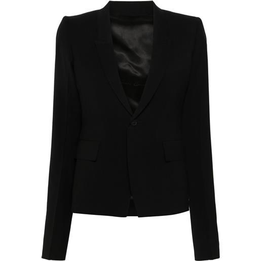 Rick Owens blazer monopetto - nero