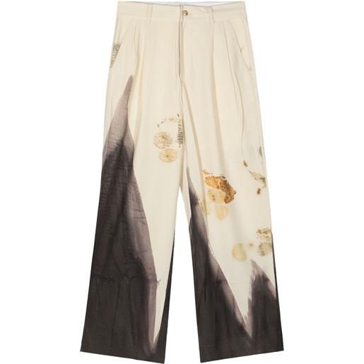Feng Chen Wang pantaloni dritti - bianco