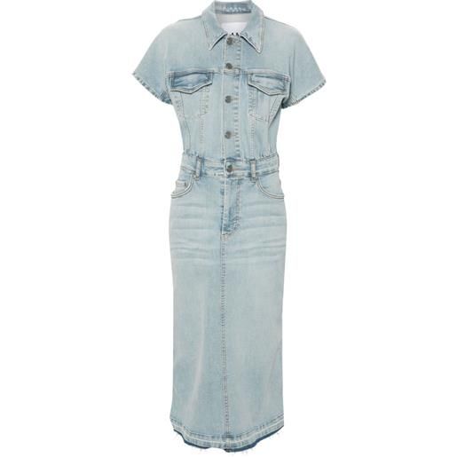GANNI abito midi denim - blu