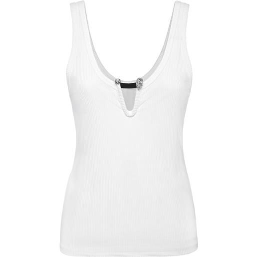 Philipp Plein canotta con decorazione - bianco