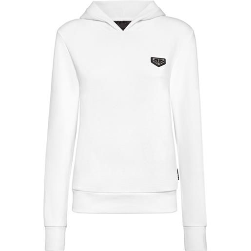 Philipp Plein felpa con cappuccio - bianco