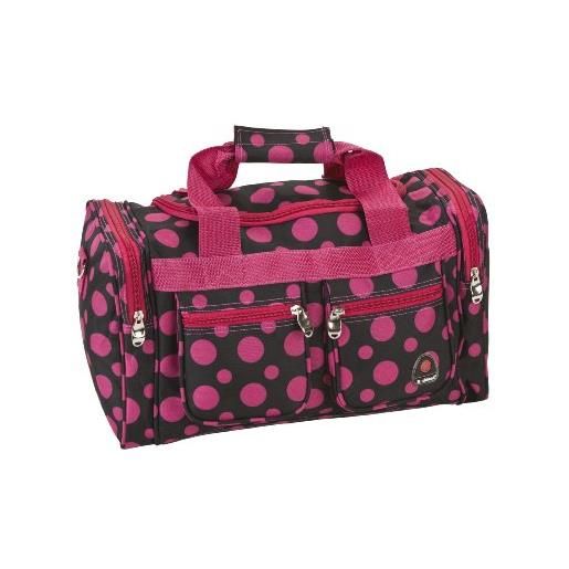 Rockland borsone, nero rosa dot, taglia unica, borsa tote da 19