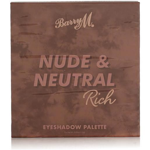 Barry M nude & neutral rich eyeshadow palatte 18 g