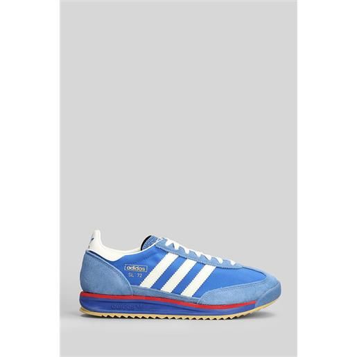 Adidas sneakers sl 72 rs in camoscio e tessuto blu