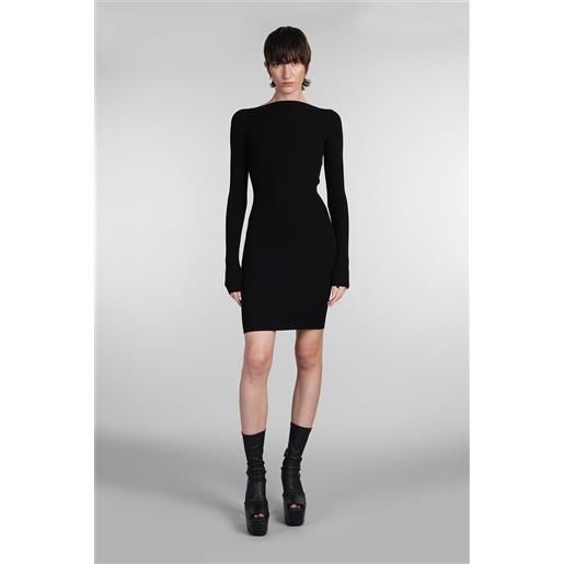 Rick Owens abito donna al dress in viscosa nera