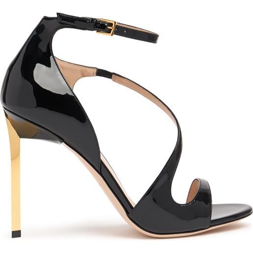 TOM FORD sandali newton in pelle verniciata 105mm