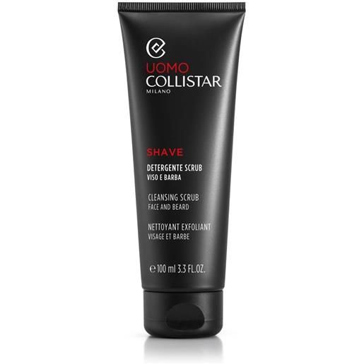 Collistar detergente scrub viso e barba 100 ml scrub per una pulizia quotidiana delicata dall'effetto detox