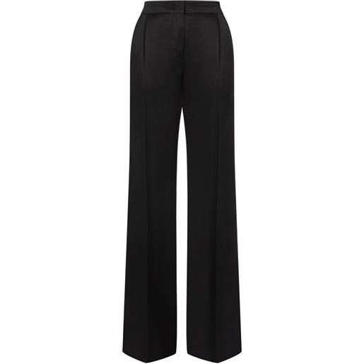 Alberta Ferretti pantaloni a palazzo con chiusura nascosta - nero