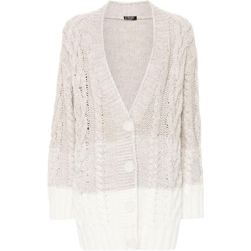 LIU JO cardigan chunky - marrone