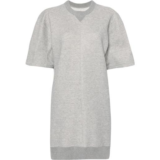 sacai abito corto mélange - grigio