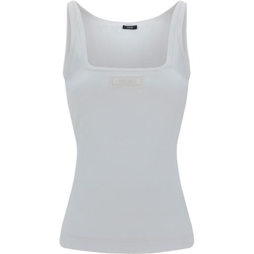 Versace canotta a coste anni '90 - bianco