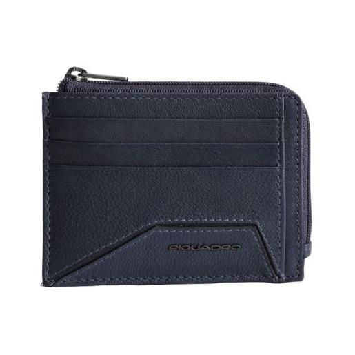 Piquadro porta carte di credito in pelle rhino