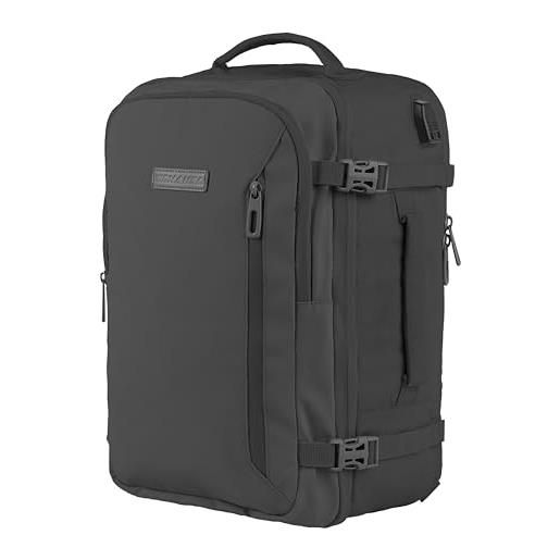 BidMamba zaino bagaglio a mano 40x20x25 ryanair, zaino borsa 20l voli low cost easyjet - carbonio