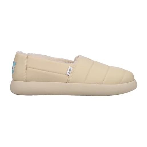 TOMS women_sneaker_beige repreve matte woven/faux fur, scarpe da ginnastica donna, 40 eu