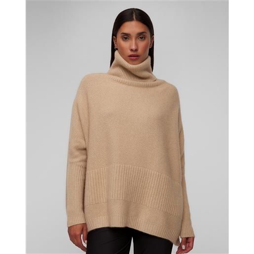 Kujten dolcevita beige in cashmere da donna Kujten luani
