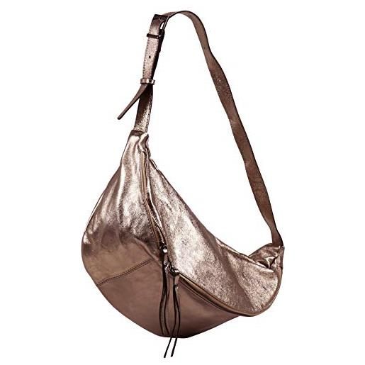 SH Leder Helena G494 - Marsupio da donna in vera pelle, elegante, con tracolla regolabile, 22 x 13 cm, beige, 22 x 7 x 13 cm, Marsupio alla moda