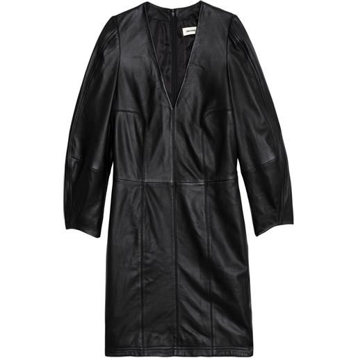 Zadig&Voltaire abito corto in pelle - nero