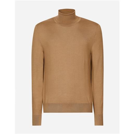 Dolce & Gabbana maglia collo alto in cashmere e seta
