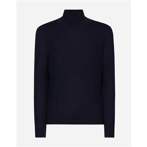 Dolce & Gabbana maglia collo alto in cashmere e seta