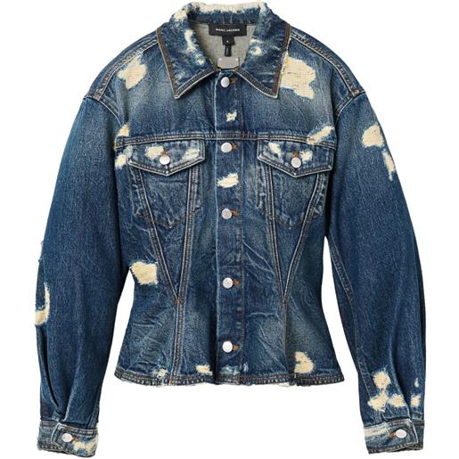 Marc Jacobs giacca denim con effetto vissuto - blu