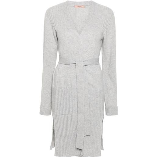 TWINSET cardigan lungo - grigio