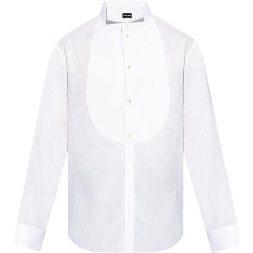 Giorgio Armani camicia tuxedo - bianco