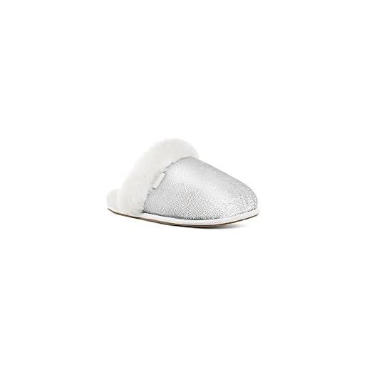 UGG scuffette ii mirror ball, pantofole donna, argento, 37 eu