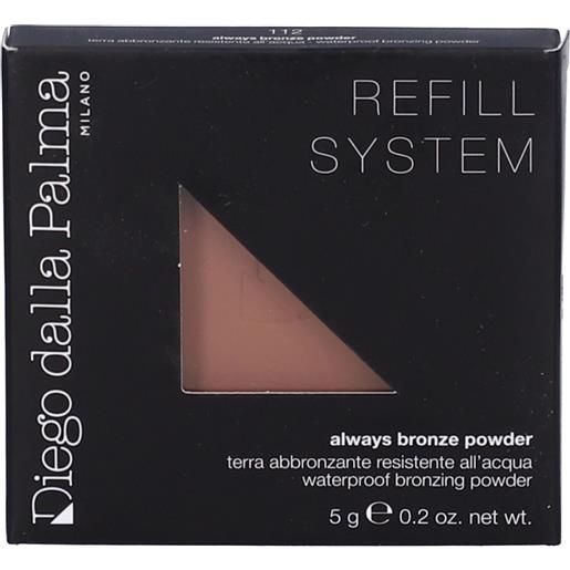 Cosmetica HUB SpA diego dalla palma always bronze - terra abbronzante resistente all'acqua colore 112 cappuccino refill 1 pz make up