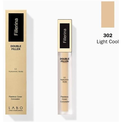 Labo International Srl double filler 12 hyaluronic acids flawless correttore viso colore 302 light cool 3,8 ml make up