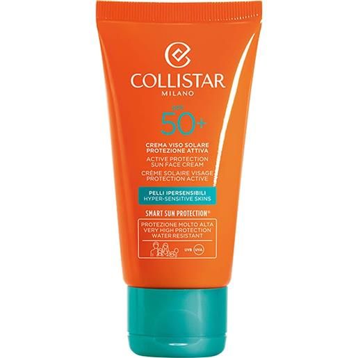 COLLISTAR crema viso solare protezione attiva pelli ipersensibili spf50+ 50 ml