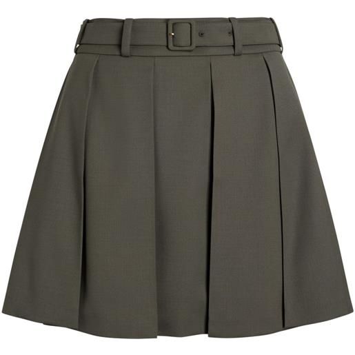 Patou minigonna plissé - verde