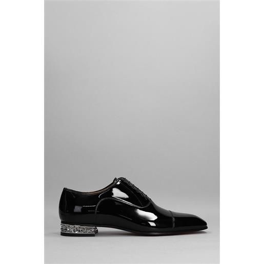 Christian Louboutin stringate greggyrocks in vernice nera