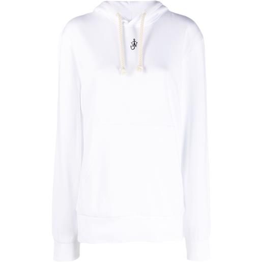 JW Anderson felpa con cappuccio - bianco