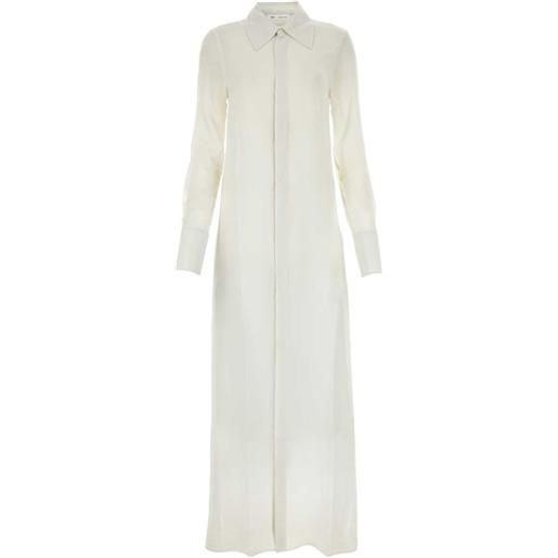 AMI Paris chiffon silk maxi dress - bianco