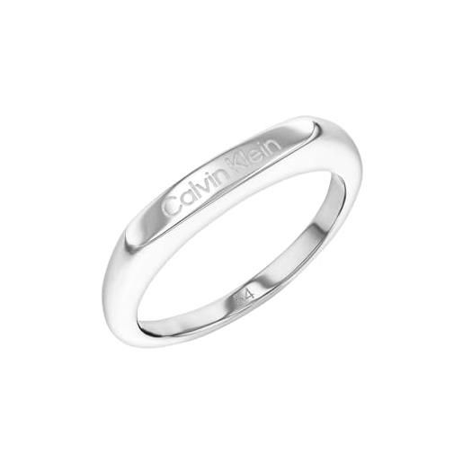 Calvin Klein anello da donna collezione faceted in acciaio inossidabile - 35000187d