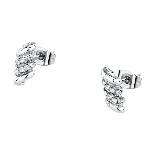 Morellato orecchini donna in acciaio, cristalli, collezione torchon - sawz12