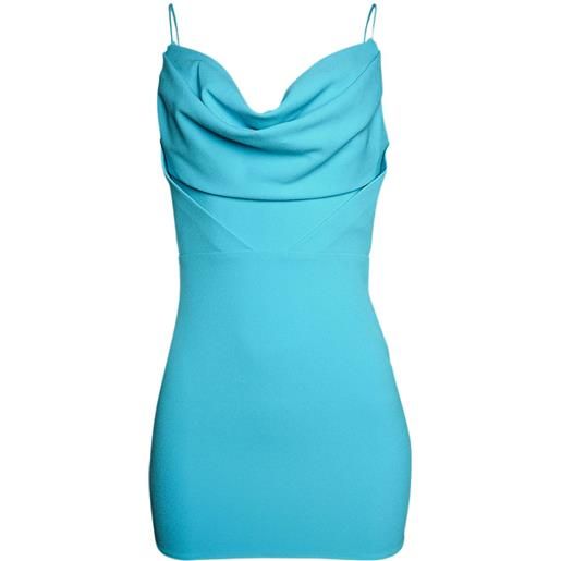 Alex Perry abito corto drappeggiato - blu