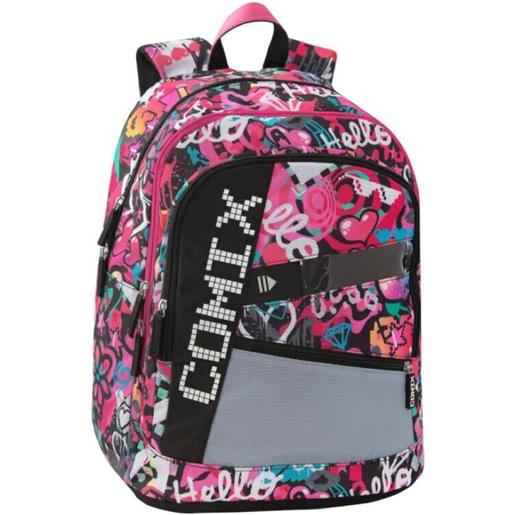 Zaino scuola comix hearts girl 3 scomparti ultra bright