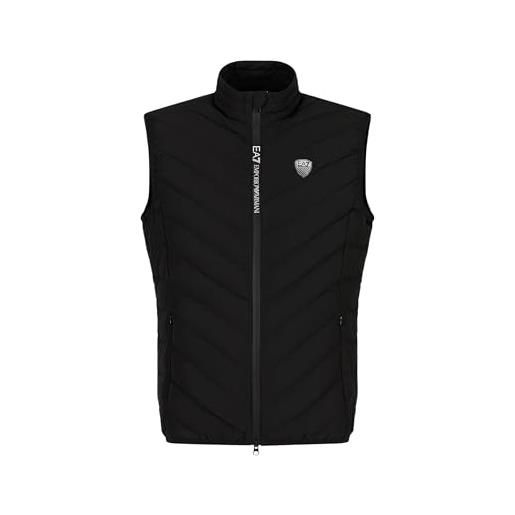 Emporio Armani ea7 gilet da uomo packable premium shield - 8npq02 (s, nero)
