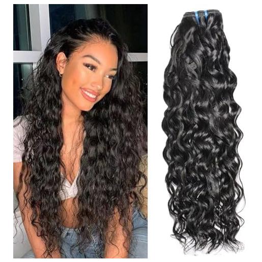 Ladiaryf ladiary tessitura brasiliana in lotto 100% meches capelli naturale brasiliano acqua wave capelli bundle tessitura naturale colore 1 fasci 12 pollice