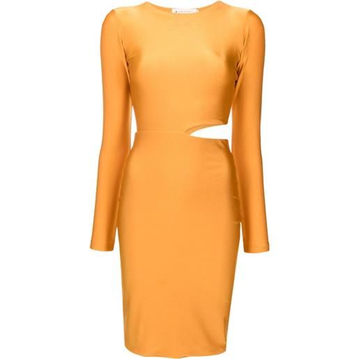 Lethicia Bronstein abito sophia con cut-out - giallo