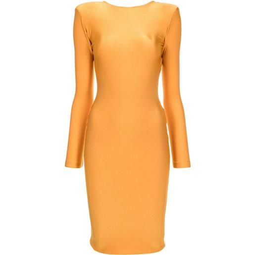 Lethicia Bronstein abito gracie con scollo a v posteriore - giallo