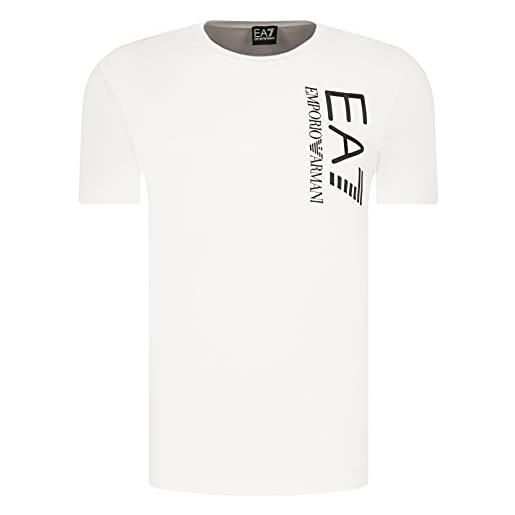 Emporio Armani t-shirt uomo ea7 3kpt10 pj7rz, maglietta a maniche corte, collo rotondo, nero , s